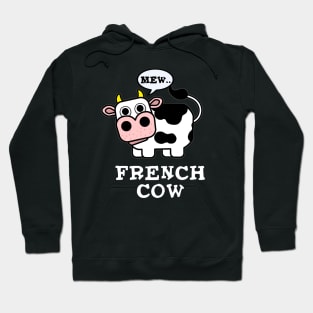 French Cow Cute Animal Pun Hoodie